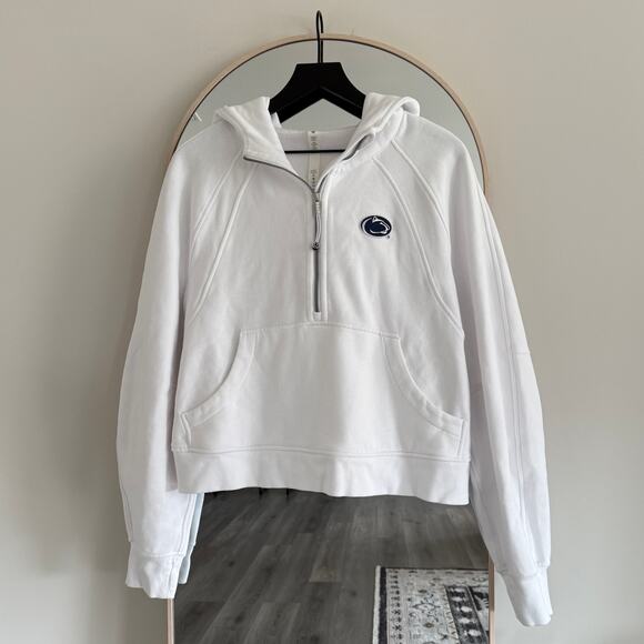 lululemon athletica Jackets & Blazers - Lululemon White Scuba Hoodie Penn State